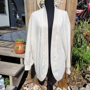 🆕🛒🛍️💥NWT MTA sport Cream Open Front Cardigan medium